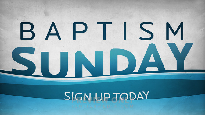 baptism sunday