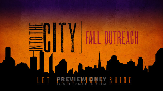 into the city - fall outreach