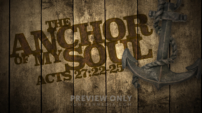 the anchor of my soul