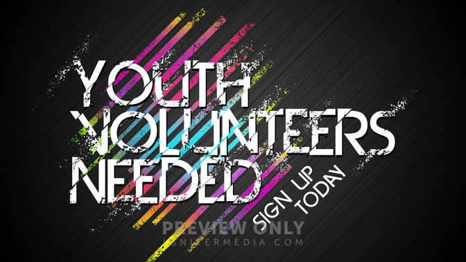 youth volunteers needed