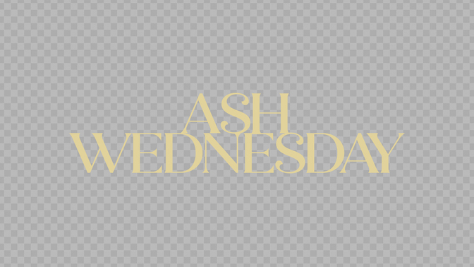 lent colors - ash wednesday