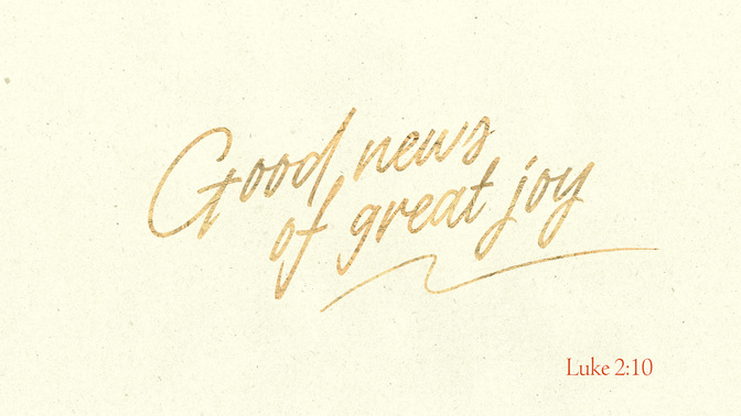 advent type - good news of great joy