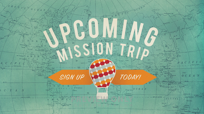 upcoming mission trip