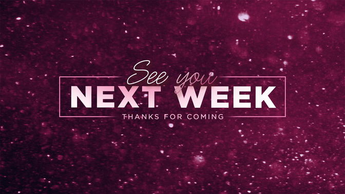 new year sparkle - see you next week