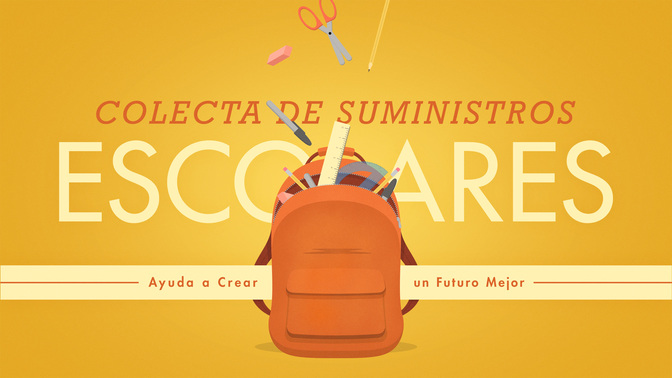 colecta de suministros escolares