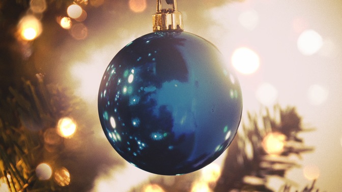 blue ornament