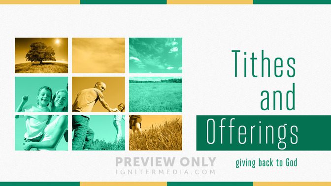 modern photo - tithes and offerings
