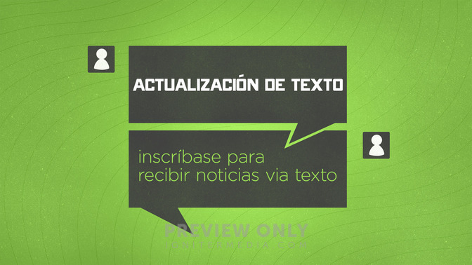 actualización de texto