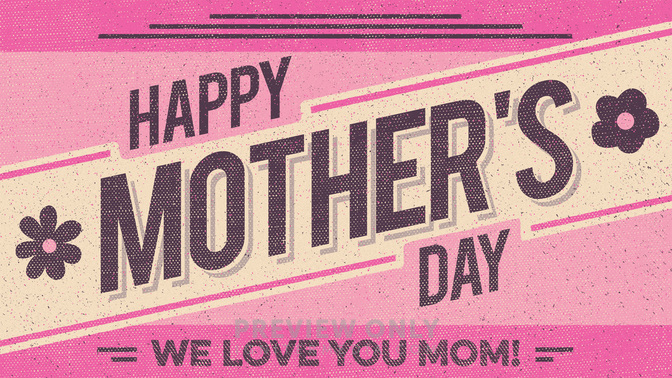 halftone - happy mothers day