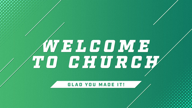 sporty colors - welcome to church