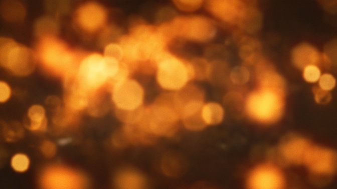 burning bokeh - gold