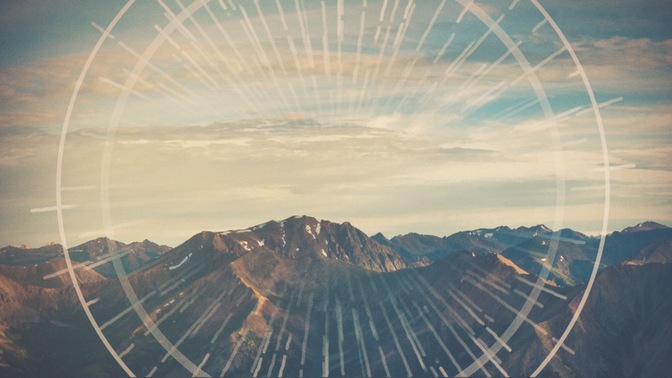 mountain rays - hill top