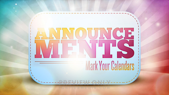 announcements