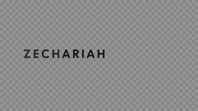 testament textures - zechariah