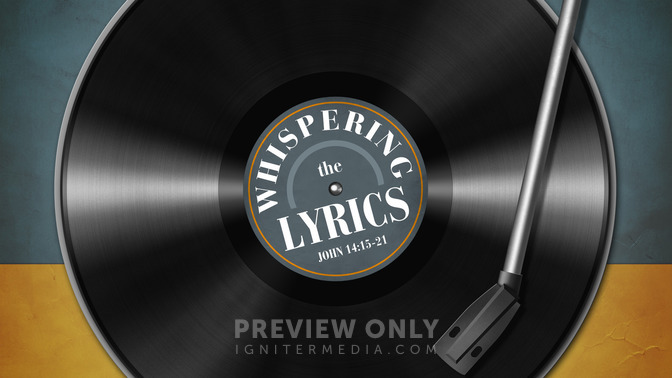 whispering the lyrics