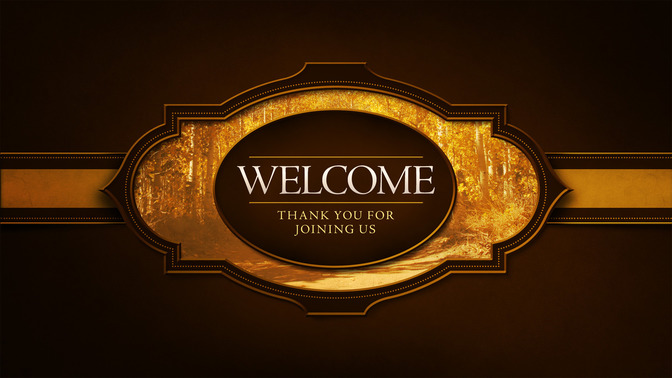 fall frame - welcome