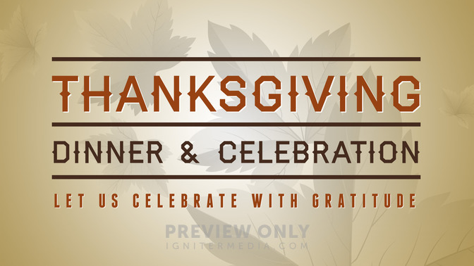 thanksgiving dinner & celebration