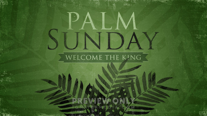 silhouette - palm sunday