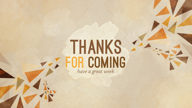 autumn triangles - thanks for coming