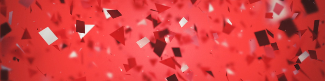 confetti - red