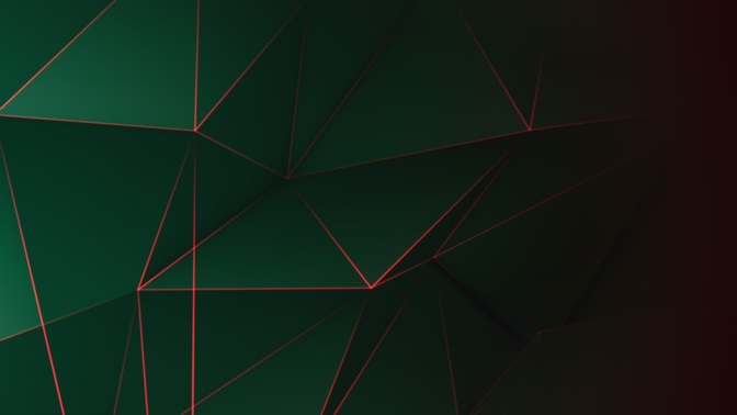 neon polys - green
