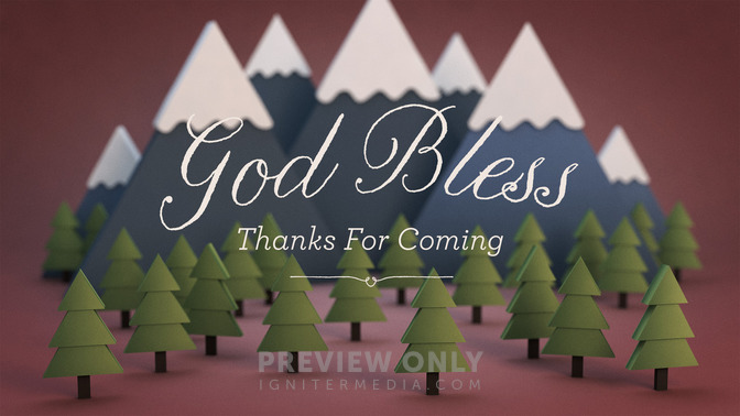 mountainside - god bless
