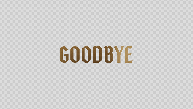 christmas gold - goodbye