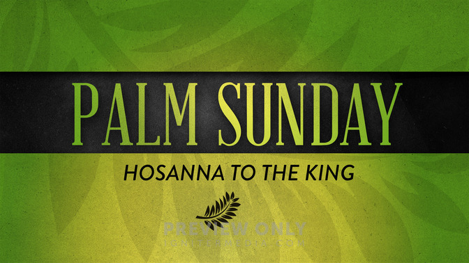 holy week colors - palm sunday