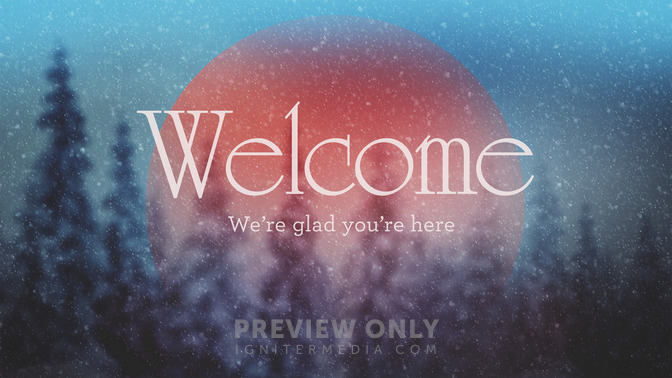 snowy blue - welcome