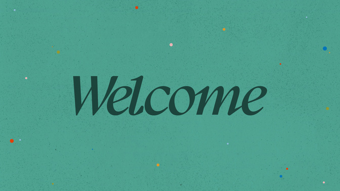 sharing the good news - welcome