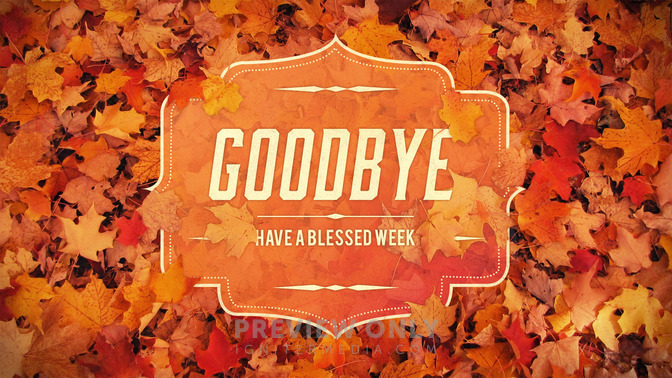 autumn foliage - goodbye
