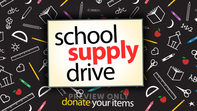school supply drive