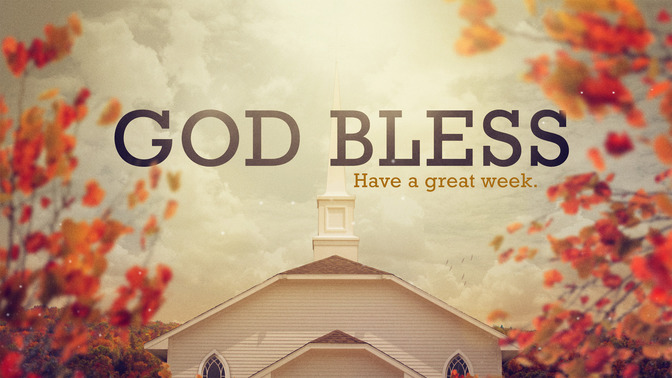 fall church - god bless
