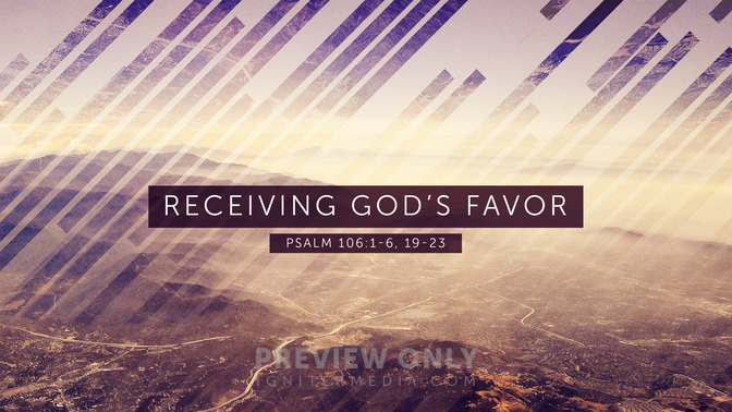 receiving gods favor