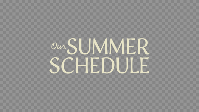 solar patterns - our summer schedule