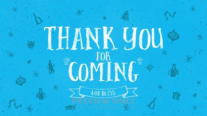 festive christmas - thank you for coming
