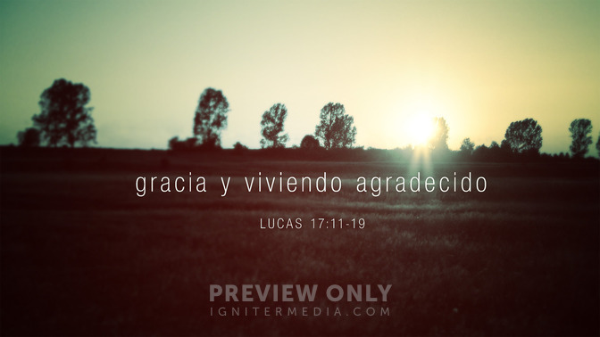 gracia y viviendo agradecido