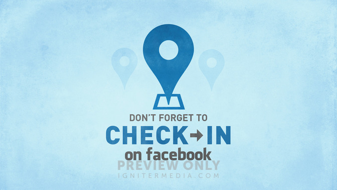 dont forget to check-in