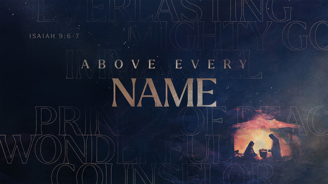 above every name