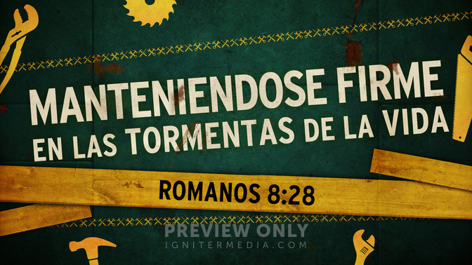 manteniendose firme en las tormentas de la vida