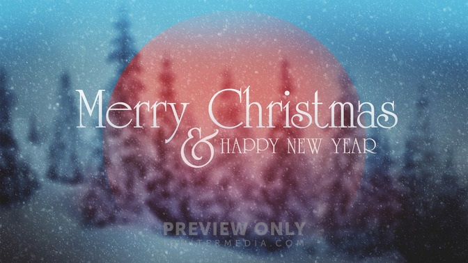 snowy blue - merry christmas