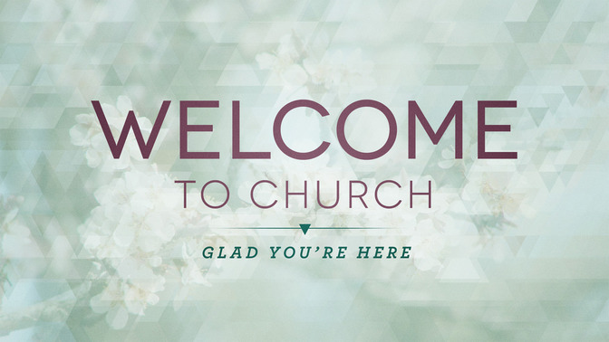 spring shapes - welcome to church