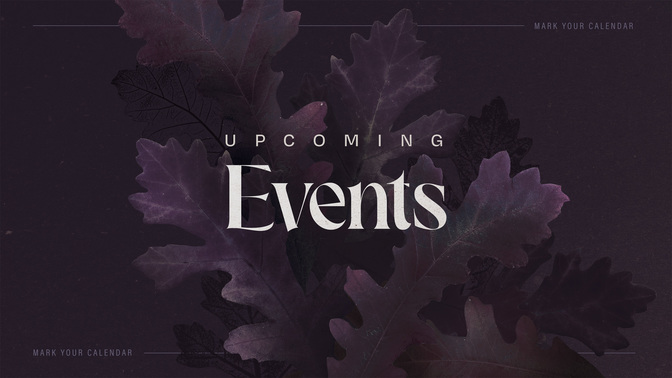autumn nature - upcoming events