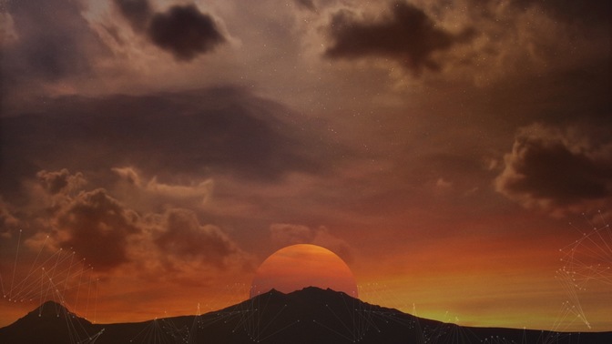 modern landscapes - sunset
