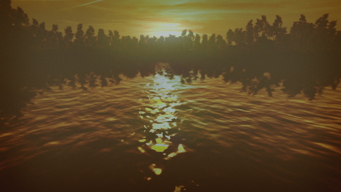 sunset reflections - water