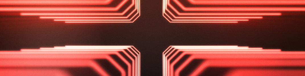 radiant cross - red