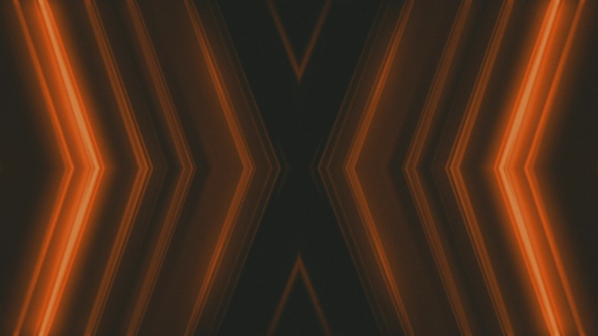 converging lights - orange