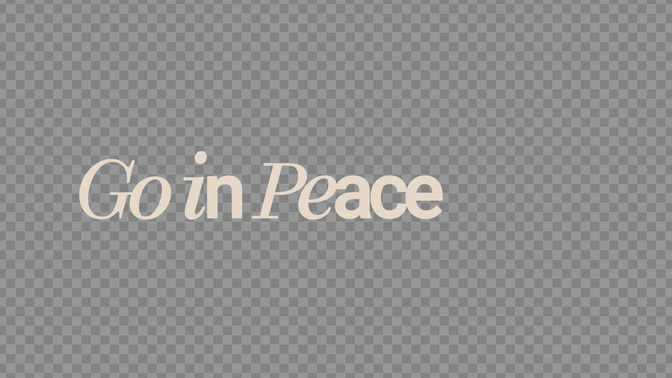concrete vision - go in peace