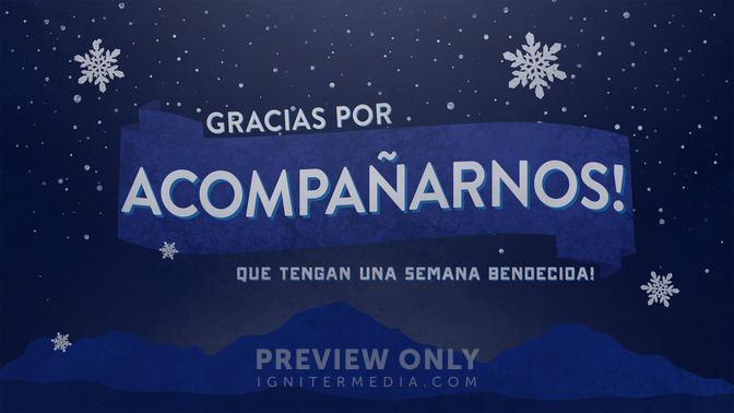 ilustración de navidad - gracias por acompañarnos