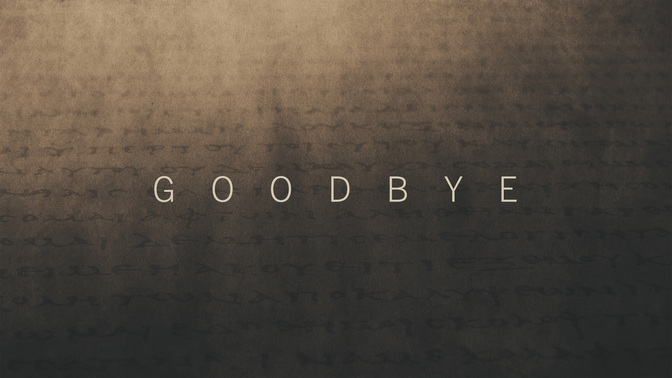 letters - goodbye